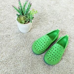 Kids Green Sanuk Lil Walker Water Slip on shoes